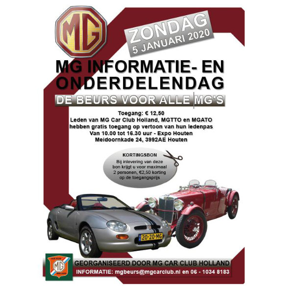 MG Teilemarkt Houten mit Clubstand des MG Car Club