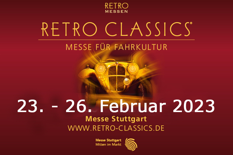 Retro Classics Stuttgart mit Clubstand des MG Car Club